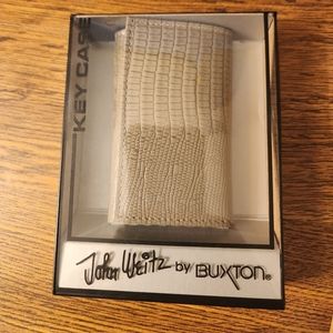 Leather Tri-fold Key Case by John Weitz by Buxton